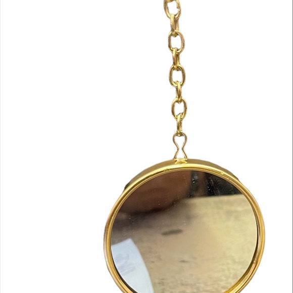 X's 3 Vo-Toys Small Bird & Chicken Metal Sided Hanging 2" Mirror 6" Toy Bell - Picture 2 of 2